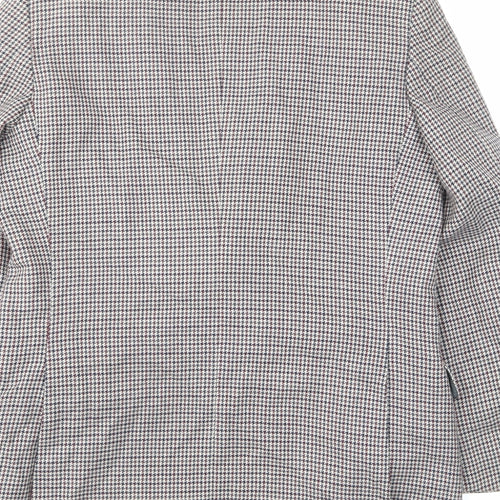 St Michael Mens Multicoloured Plaid Wool Jacket Suit Jacket Size 42 Regular - Inside pockets