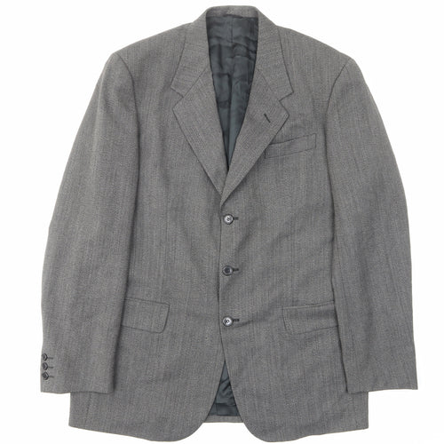 Ciro Citterio Mens Grey Wool Jacket Suit Jacket Size 42 Regular - Pockets