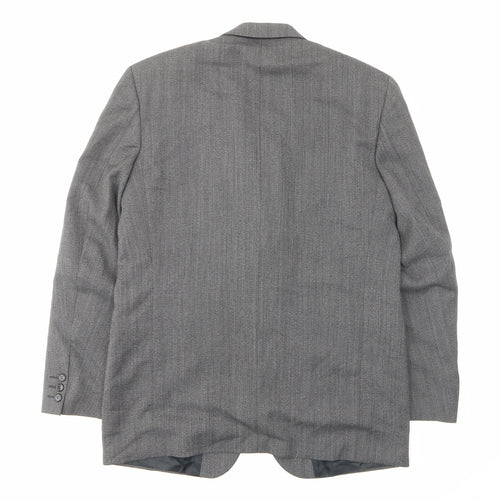 Ciro Citterio Mens Grey Wool Jacket Suit Jacket Size 42 Regular - Pockets