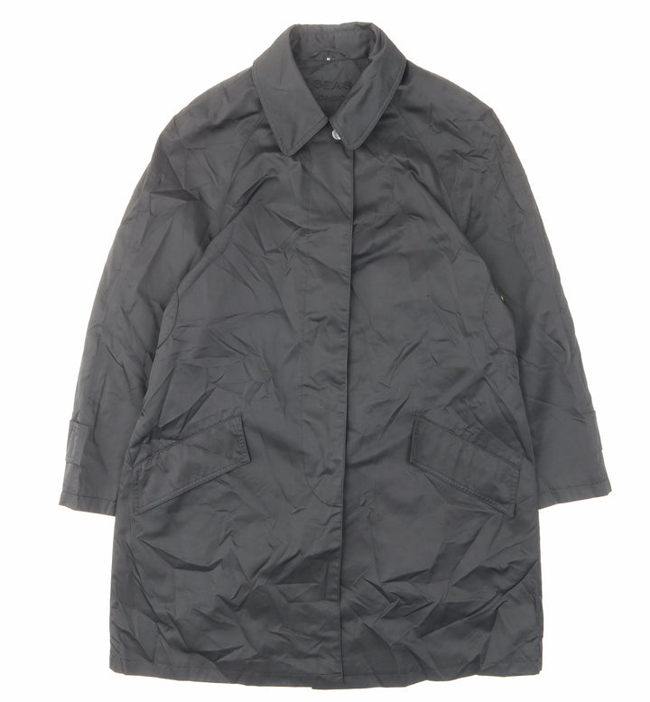 Four seasons Womens Black Jacket Size M Button - Pockets