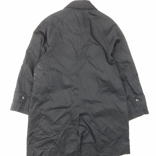 Four seasons Womens Black Jacket Size M Button - Pockets