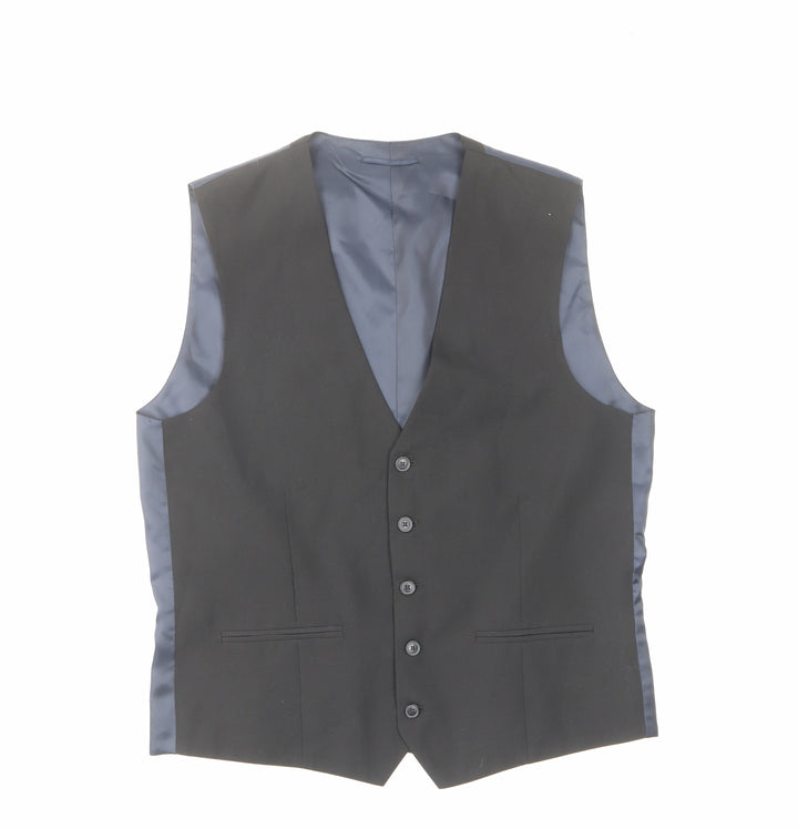 NEXT Mens Blue Polyester Jacket Suit Waistcoat Size 42 Regular