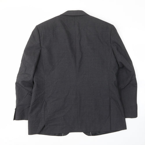Debenhams Mens Grey Wool Jacket Suit Jacket Size 44 Regular - Inside pockets
