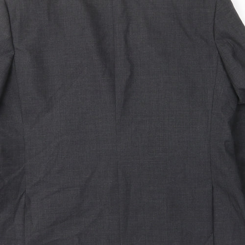 Debenhams Mens Grey Wool Jacket Suit Jacket Size 44 Regular - Inside pockets