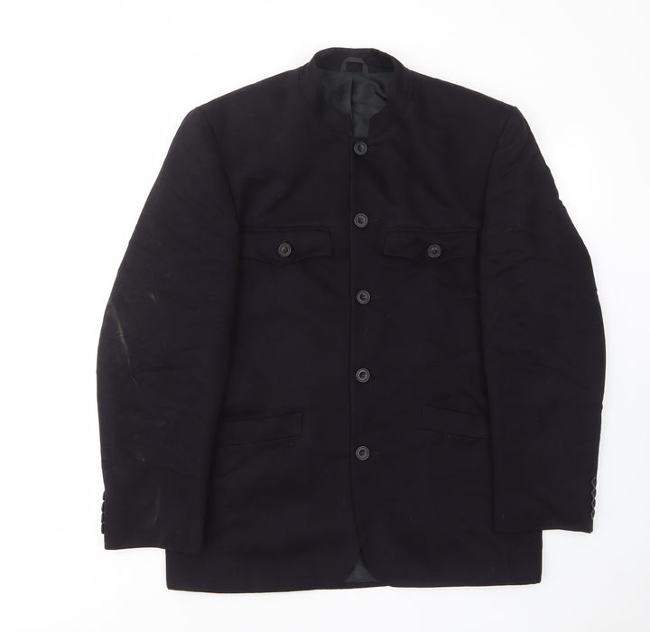 KIIT Womens Black Jacket Size 10 Button - Pockets