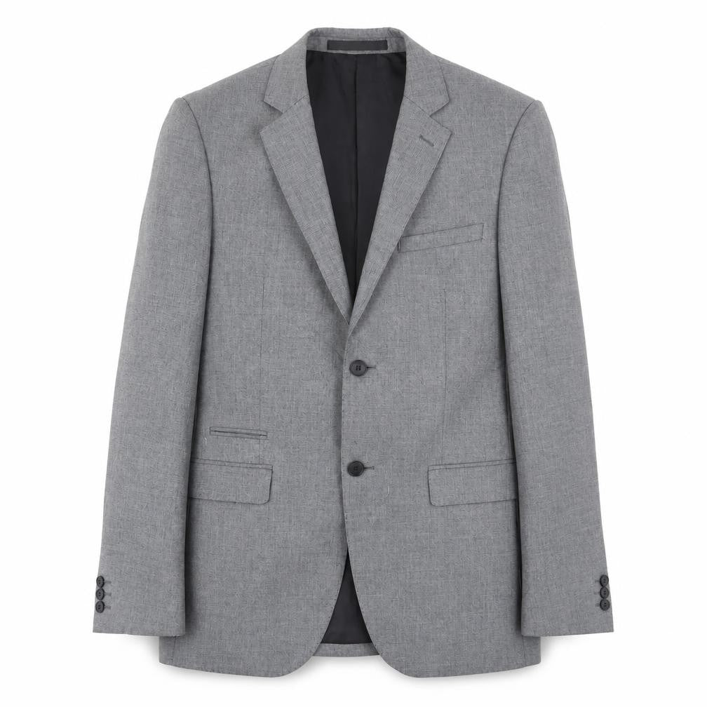 Front view of Limited Collection men’s grey polyester jacket suit jacket, size 38, regular - inside pockets