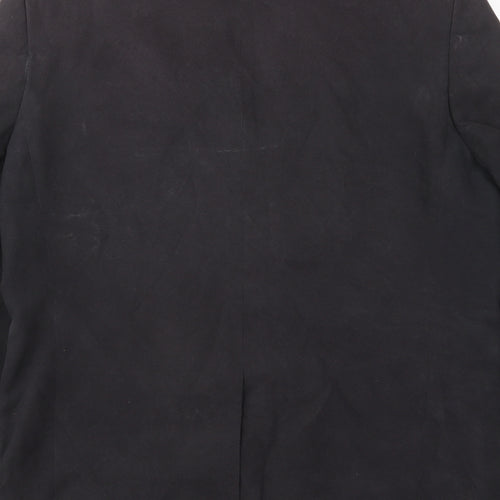 BHS Mens Black Polyester Jacket Suit Jacket Size 42 Regular - Inside pockets