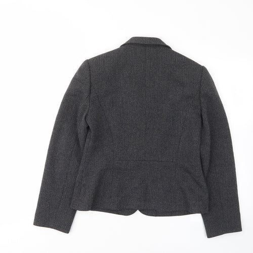 NEXT Womens Grey Jacket Blazer Size 10 Button - Pockets