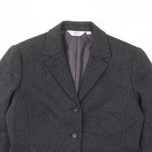 NEXT Womens Grey Jacket Blazer Size 10 Button - Pockets