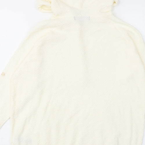 Marks and Spencer Womens Ivory Viscose Pullover Hoodie Size S Pullover