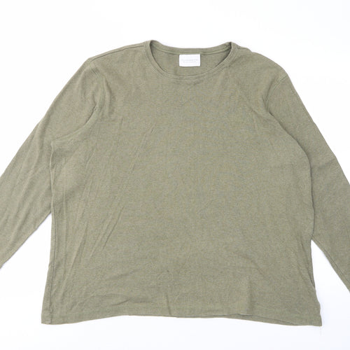 Liz Claiborne Womens Green Cotton Pullover Sweatshirt Size L Pullover