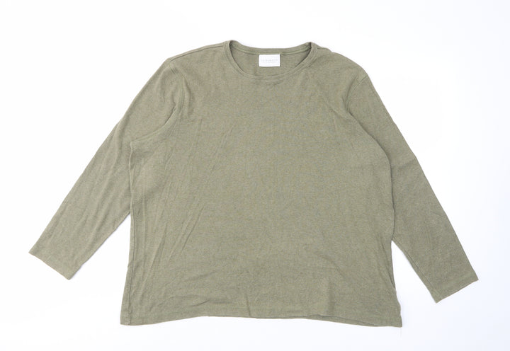 Liz Claiborne Womens Green Cotton Pullover Sweatshirt Size L Pullover