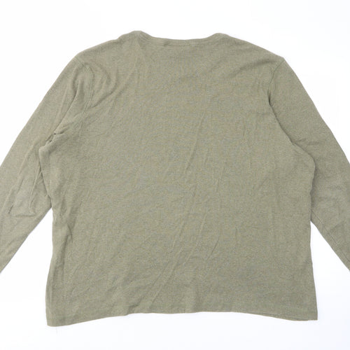 Liz Claiborne Womens Green Cotton Pullover Sweatshirt Size L Pullover