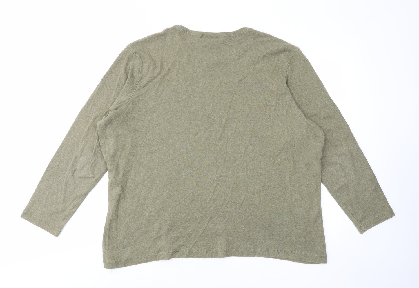 Liz Claiborne Womens Green Cotton Pullover Sweatshirt Size L Pullover