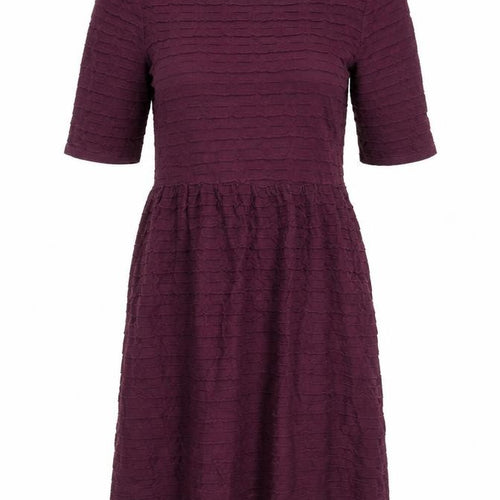 Dorothy Perkins Womens Purple Cotton Fit & Flare Size 12 Round Neck Pullover