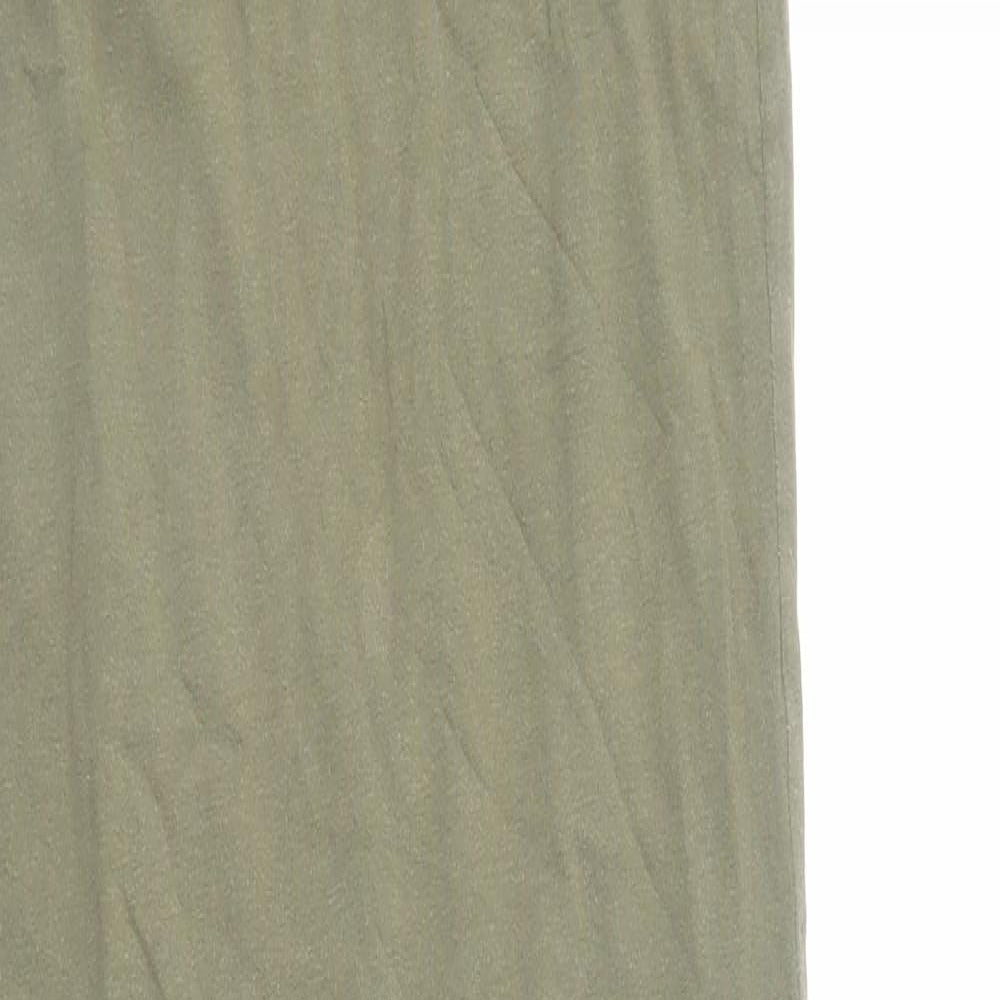 Glamorous Womens Green Viscose Tank Dress Size 12 Round Neck Pullover