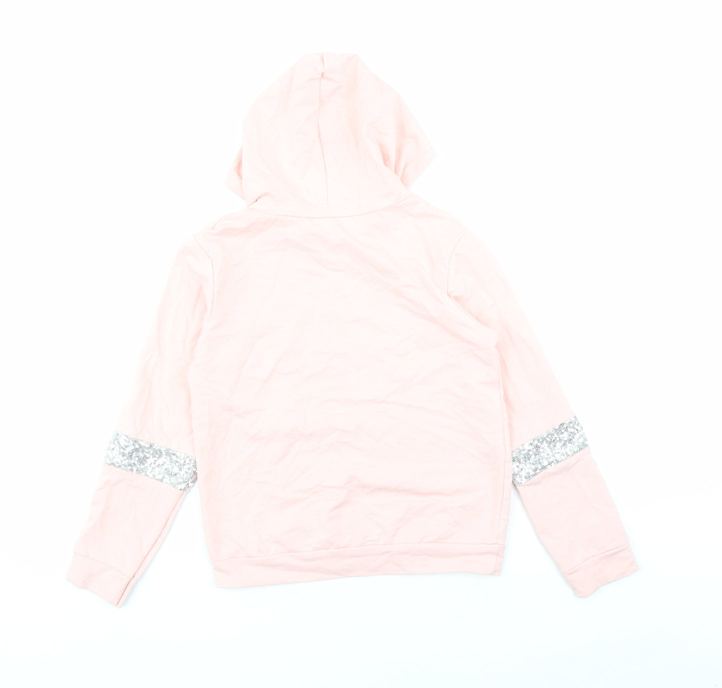 Tik Tok Girls Pink Cotton Pullover Hoodie Size 14 Years Pullover