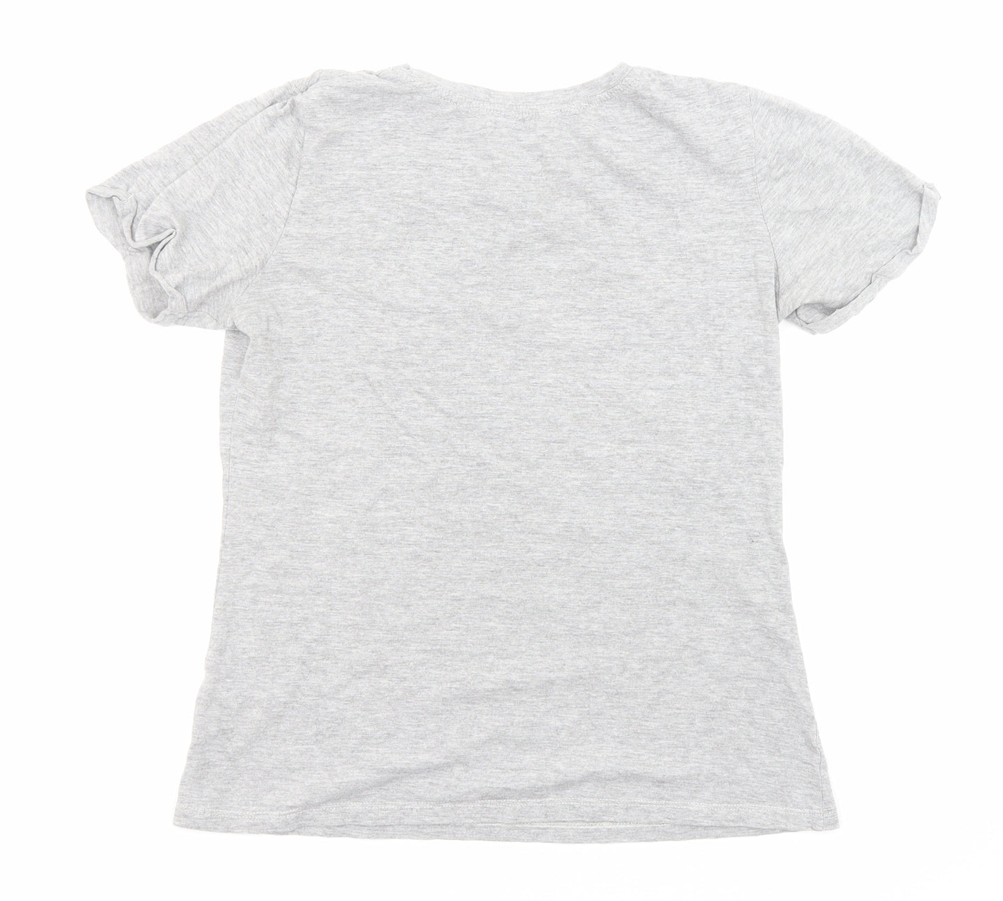 Neon Sheep Womens Green Cotton Jersey T-Shirt Size XS Round Neck - Rainbow Embroidery, Over It