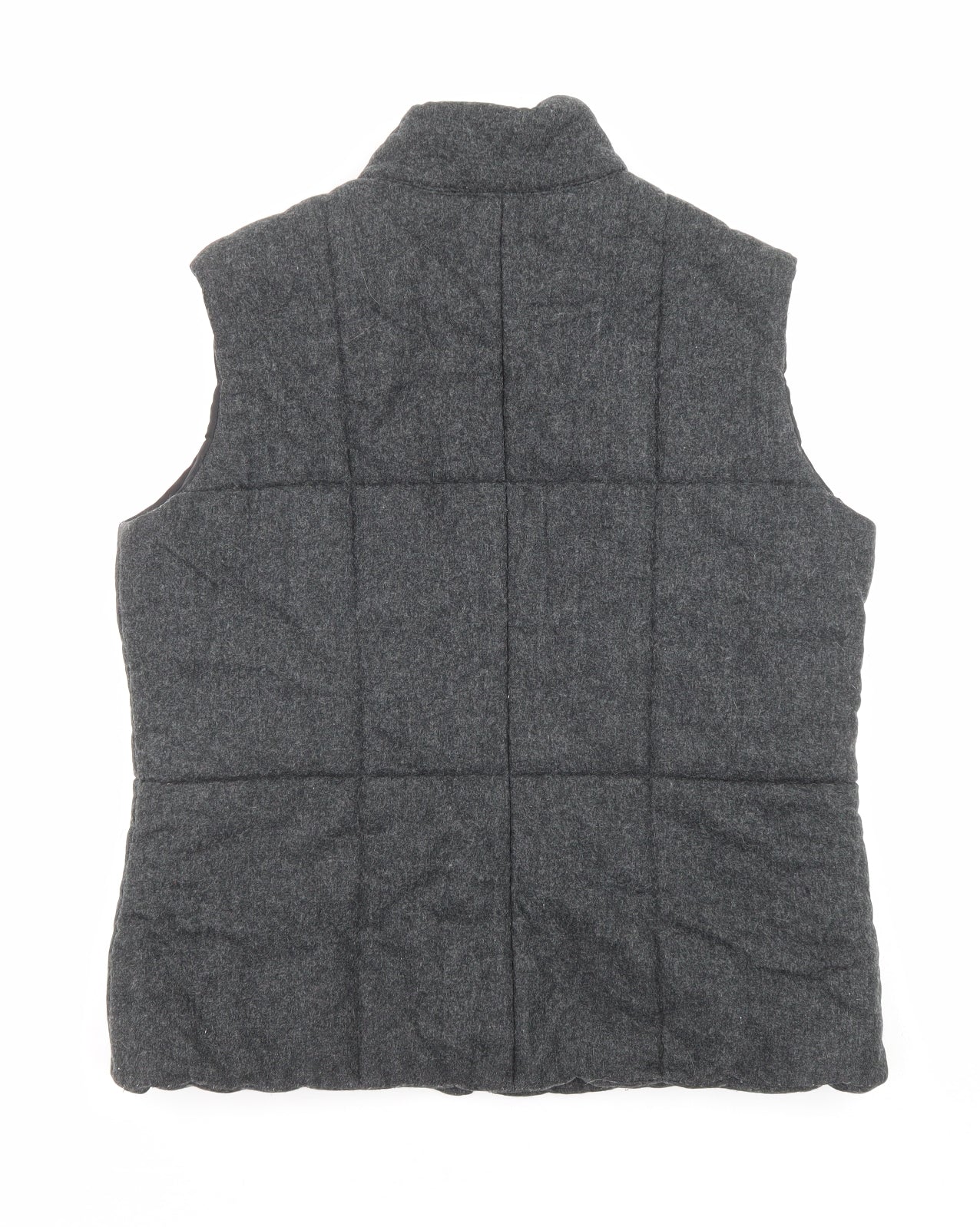 Marks and Spencer Womens Grey Gilet Waistcoat Size 14 Zip