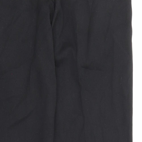 Woods & Gray Mens Black Polyester Trousers Size 28 in L28 in Regular Zip