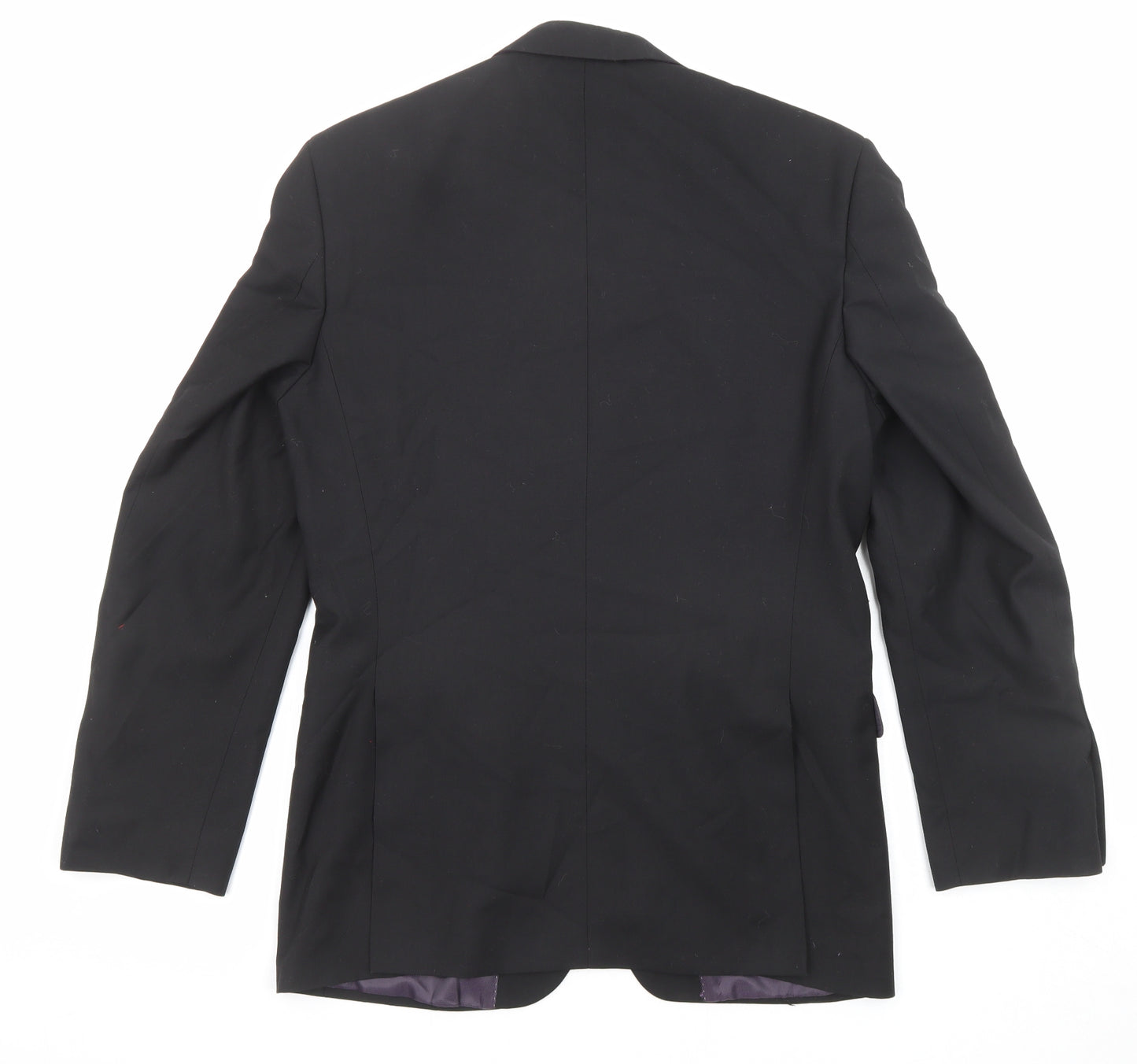 Burton Mens Black Polyester Jacket Suit Jacket Size 38 Regular