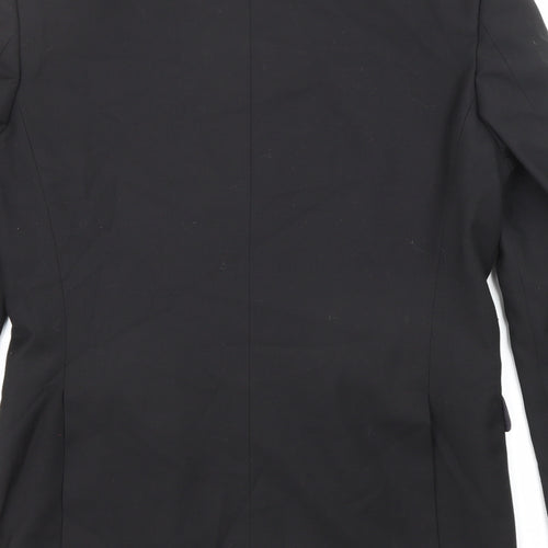 Burton Mens Black Polyester Jacket Suit Jacket Size 38 Regular