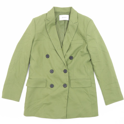 Stradivarius Womens Green Polyester Jacket Suit Jacket Size S