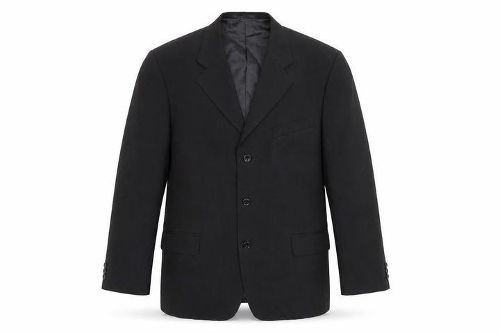 Armando Mens Black Polyester Jacket Suit Jacket Size 42 Regular