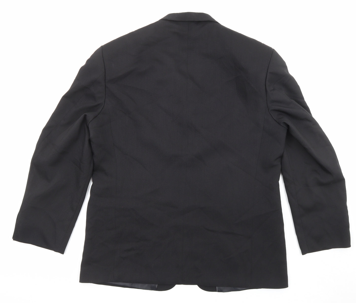 Armando Mens Black Polyester Jacket Suit Jacket Size 42 Regular