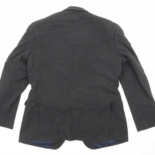 Debenhams Mens Grey Polyester Jacket Suit Jacket Size 42 Regular