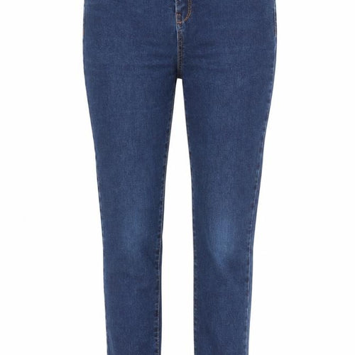 George Womens Blue Cotton Straight Jeans Size 10 L23 in Regular Zip