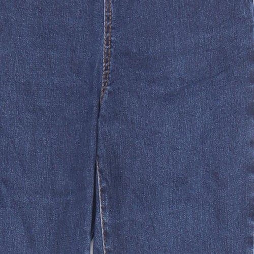 George Womens Blue Cotton Straight Jeans Size 10 L23 in Regular Zip