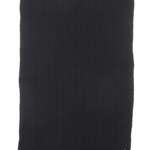 Lipsy Womens Black Acrylic Straight & Pencil Skirt Size 8