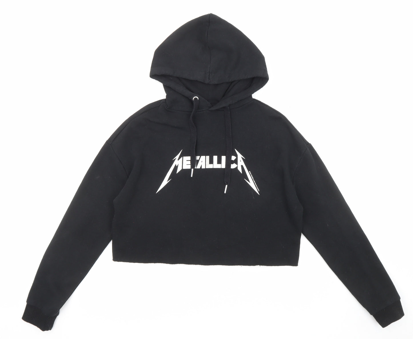 Divided by H&M Womens Black Cotton Pullover Hoodie Size XS Pullover - Metallica