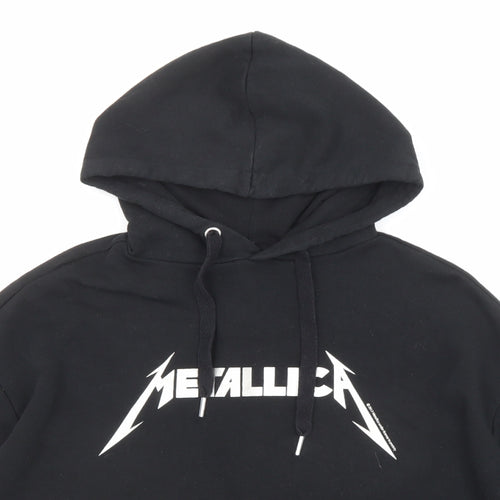 Divided by H&M Womens Black Cotton Pullover Hoodie Size XS Pullover - Metallica