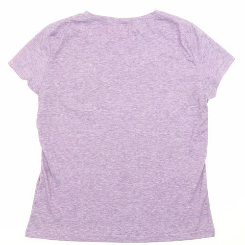 Soulmia Womens Purple Polyester Jersey T-Shirt Size S Roll Neck - Unicorn, Like a normal aunt but more awesome