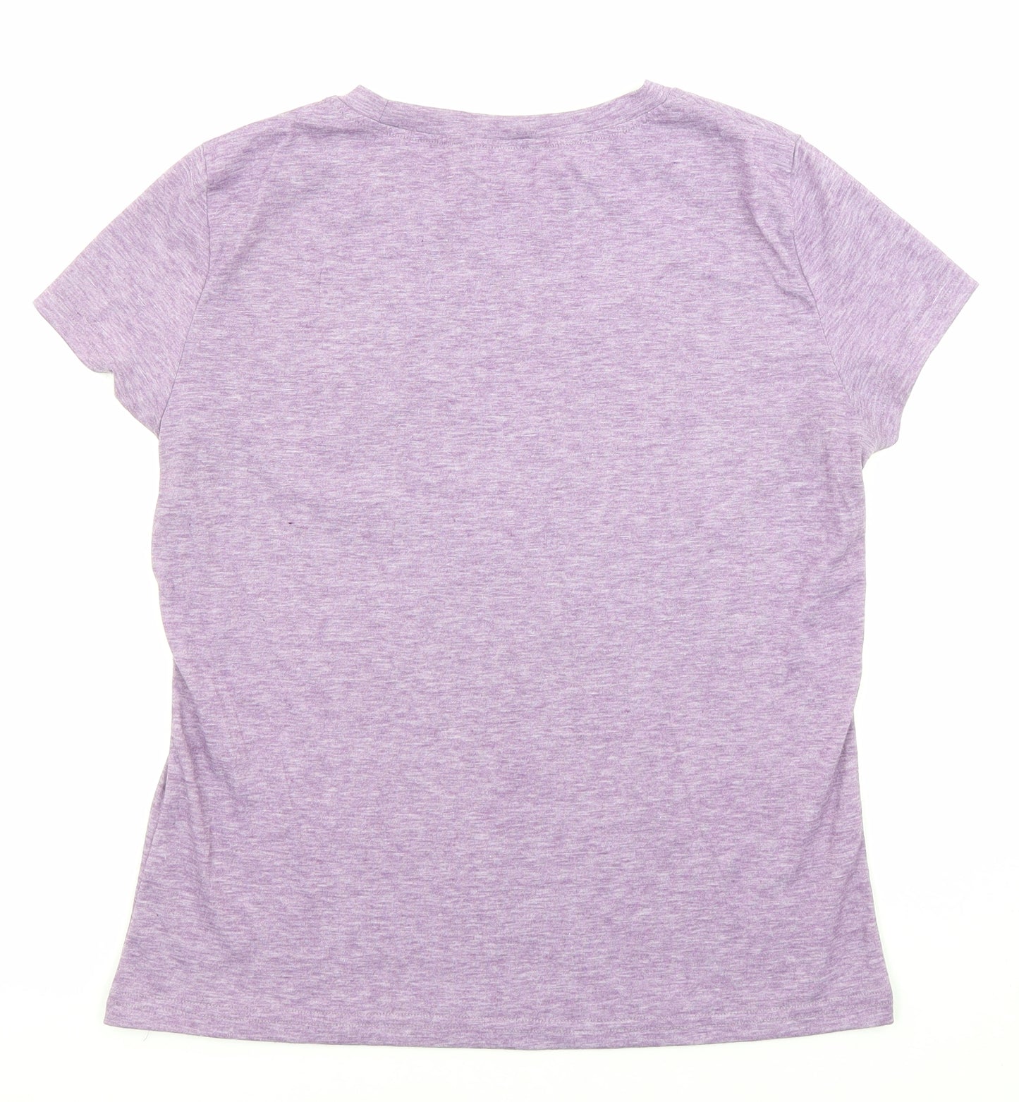 Soulmia Womens Purple Polyester Jersey T-Shirt Size S Roll Neck - Unicorn, Like a normal aunt but more awesome