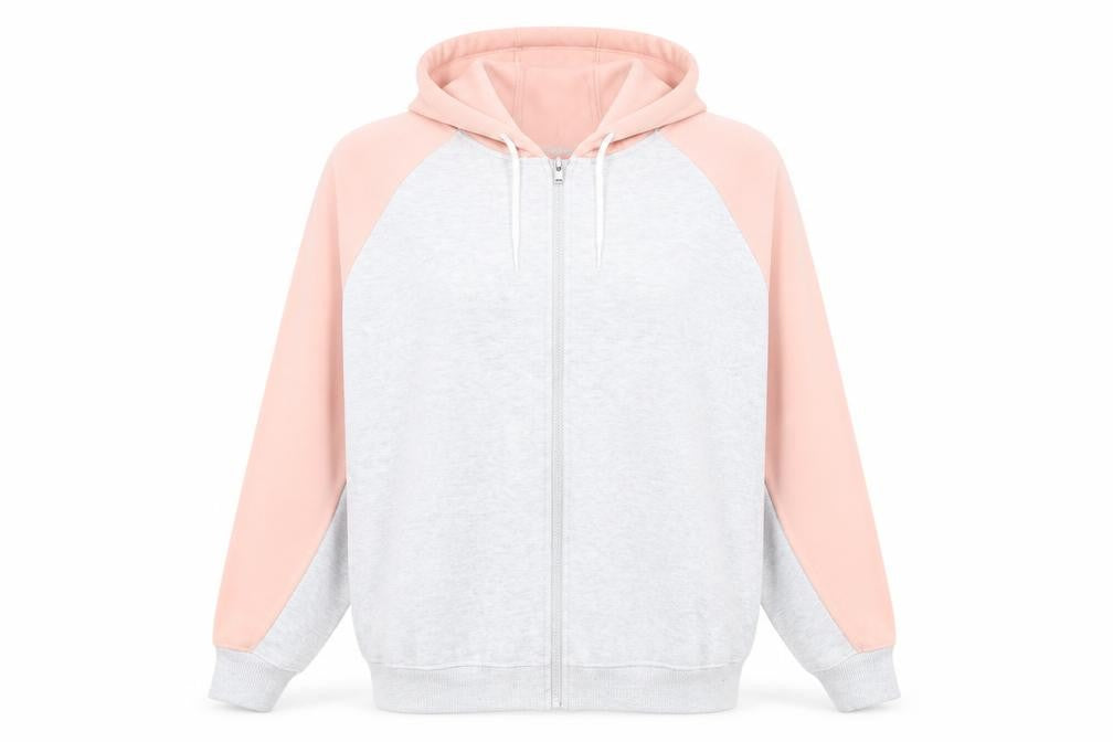 Front view of LA Gear women’s grey jacket, size UK 12, zip