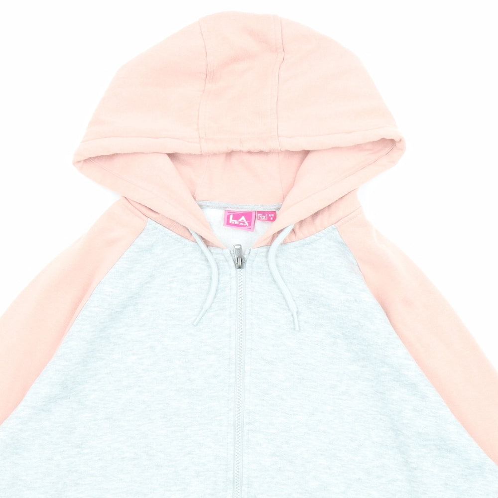 LA Gear Womens Grey Jacket Size 12 Zip