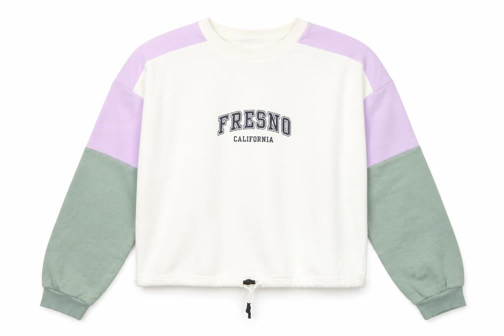 Divided by H&M Womens Multicoloured Colourblock Cotton Pullover Sweatshirt Size S Pullover - Fresno California