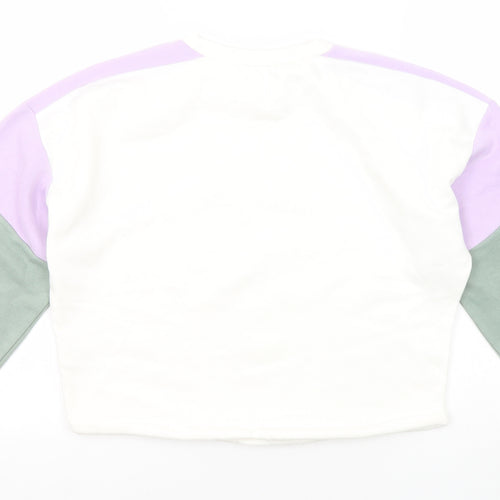 Divided by H&M Womens Multicoloured Colourblock Cotton Pullover Sweatshirt Size S Pullover - Fresno California