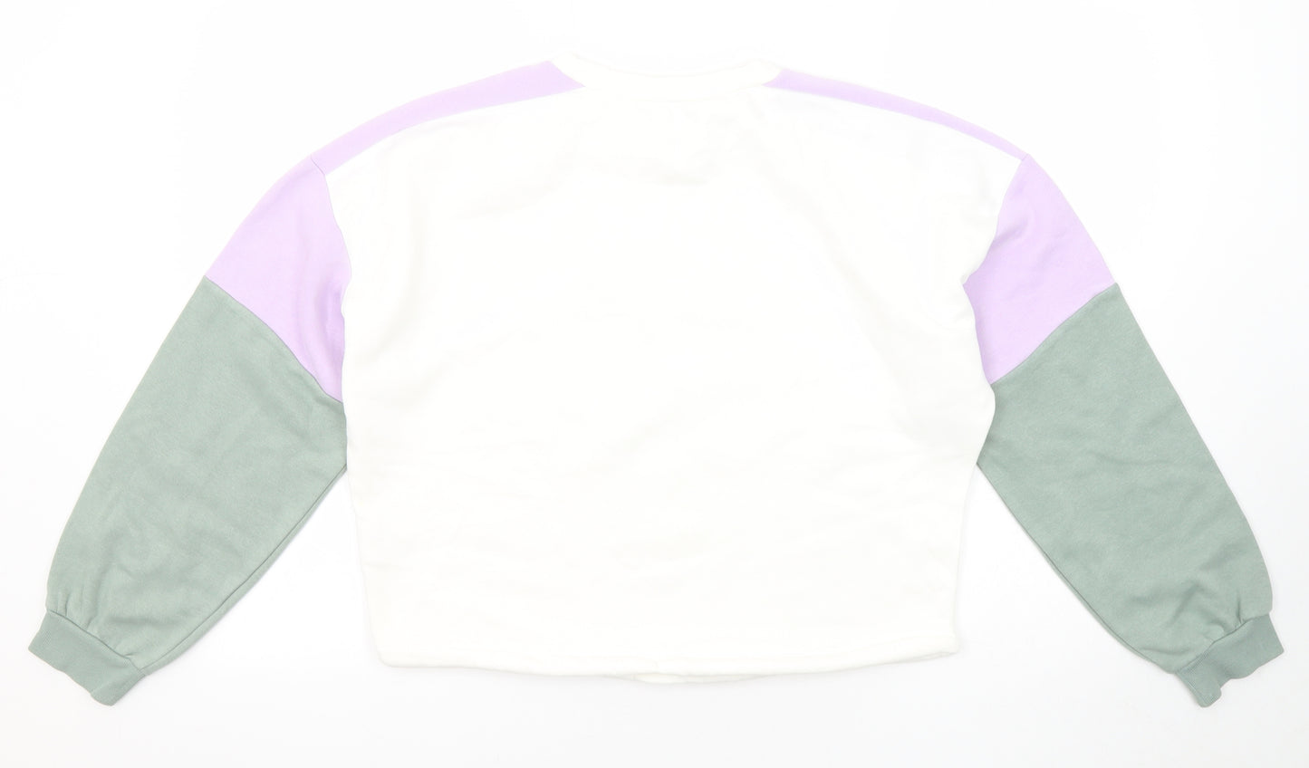 Divided by H&M Womens Multicoloured Colourblock Cotton Pullover Sweatshirt Size S Pullover - Fresno California