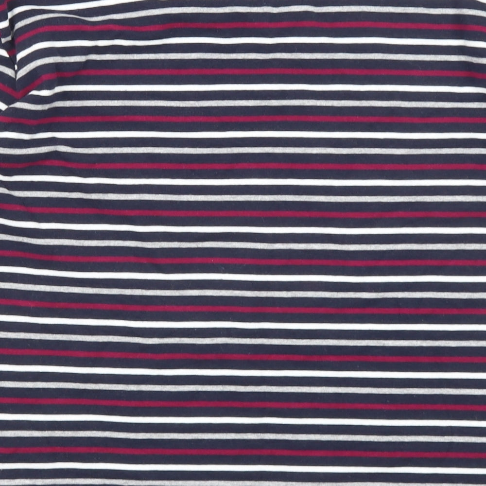 EWM Womens Multicoloured Striped Cotton Basic T-Shirt Size 14 Crew Neck - Size 22-24