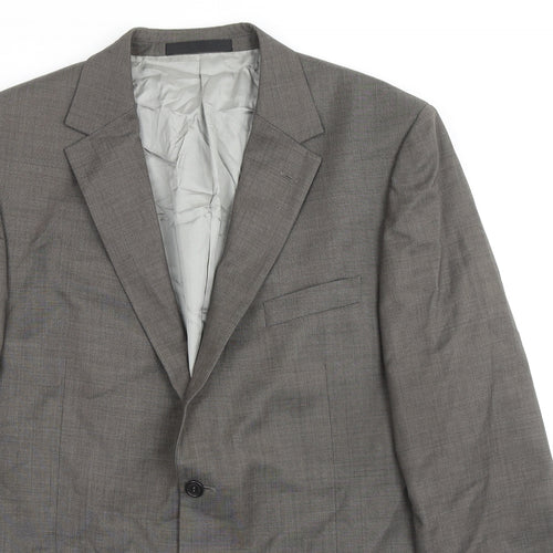Marks and Spencer Mens Grey Wool Jacket Suit Jacket Size 44 Regular