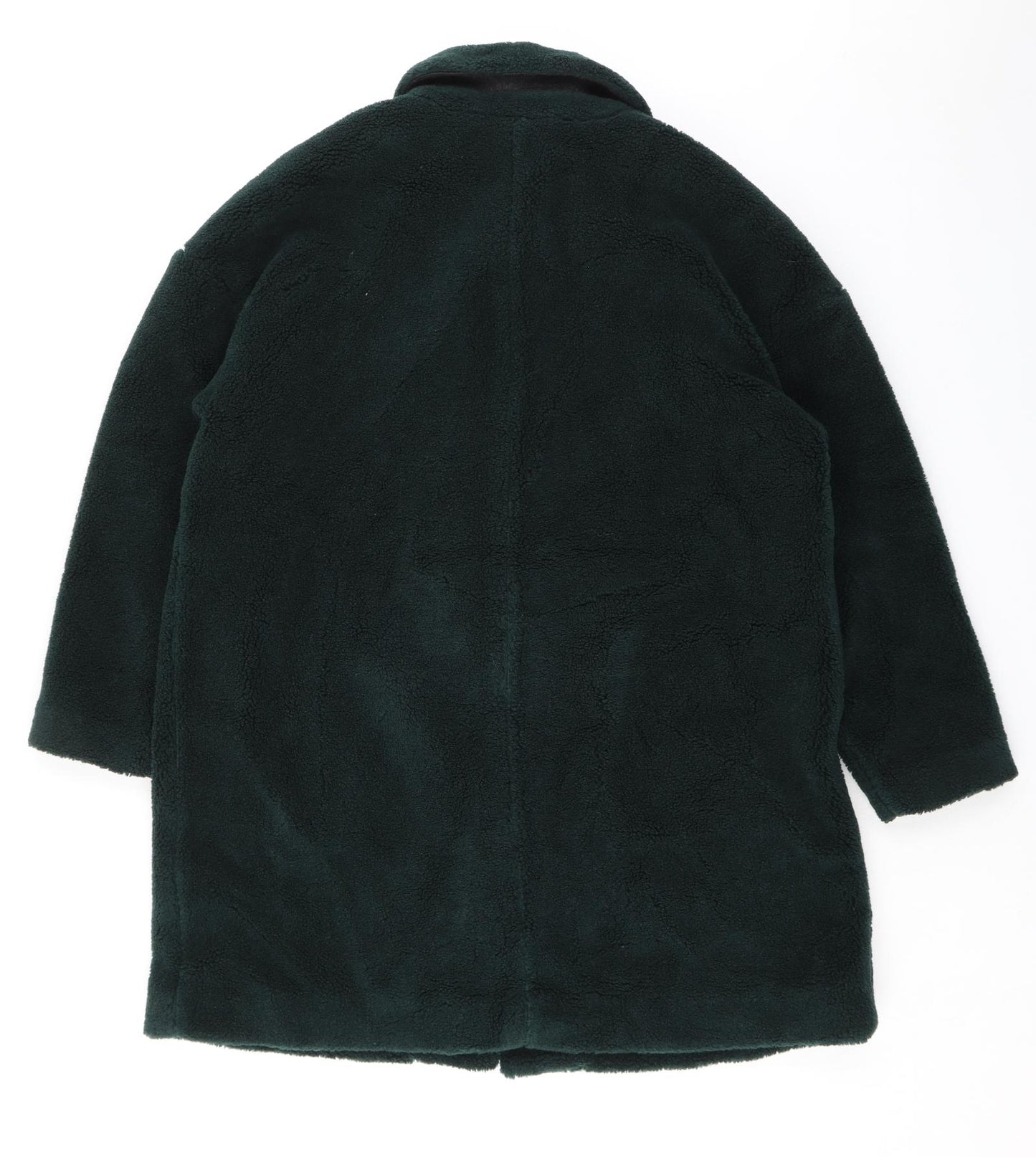 Seasalt Womens Green Overcoat Coat Size 18 Button - Textured