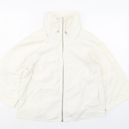 Principles Womens Ivory Jacket Size 10 Zip - Pull cord collar