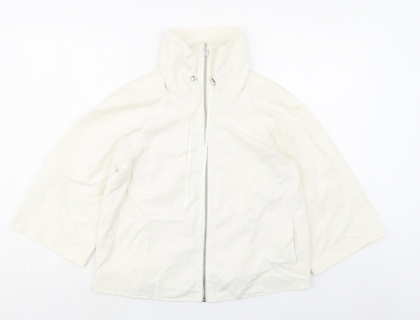 Principles Womens Ivory Jacket Size 10 Zip - Pull cord collar