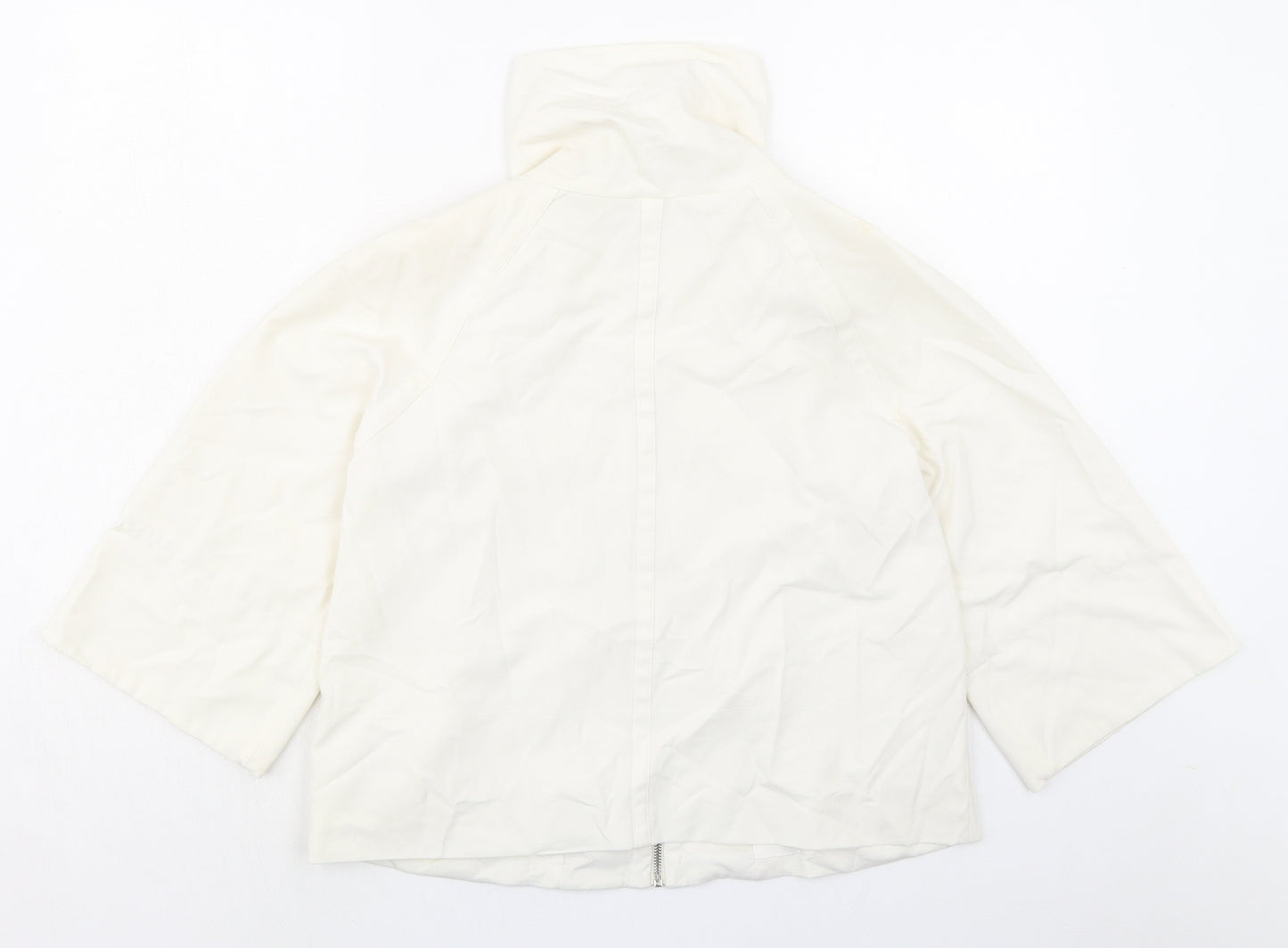 Principles Womens Ivory Jacket Size 10 Zip - Pull cord collar