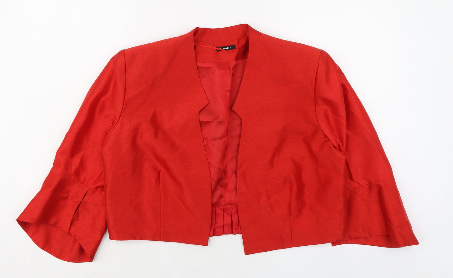 Roman Womens Red Jacket Size 18 - Bow detail