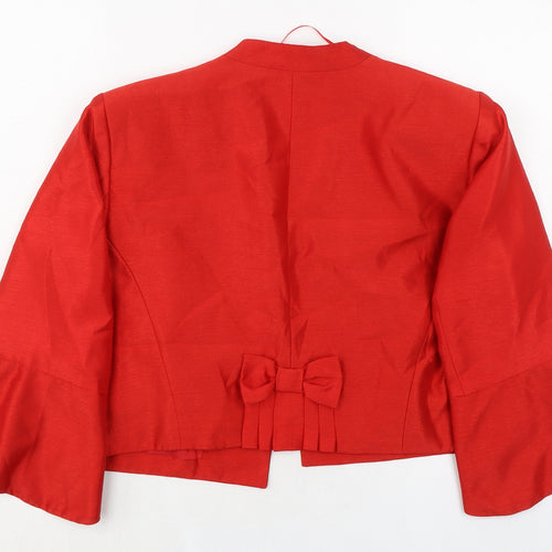 Roman Womens Red Jacket Size 18 - Bow detail